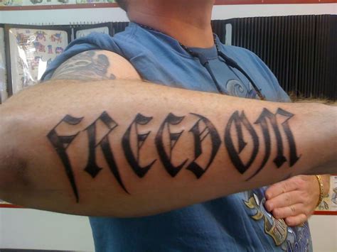 freedom tattoos for men